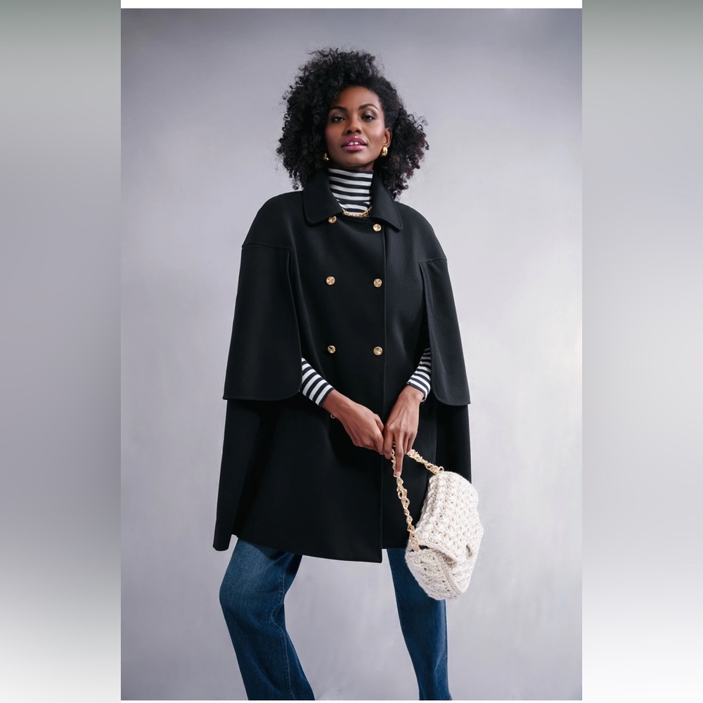 Tuckernuck Black India Cape Jacket